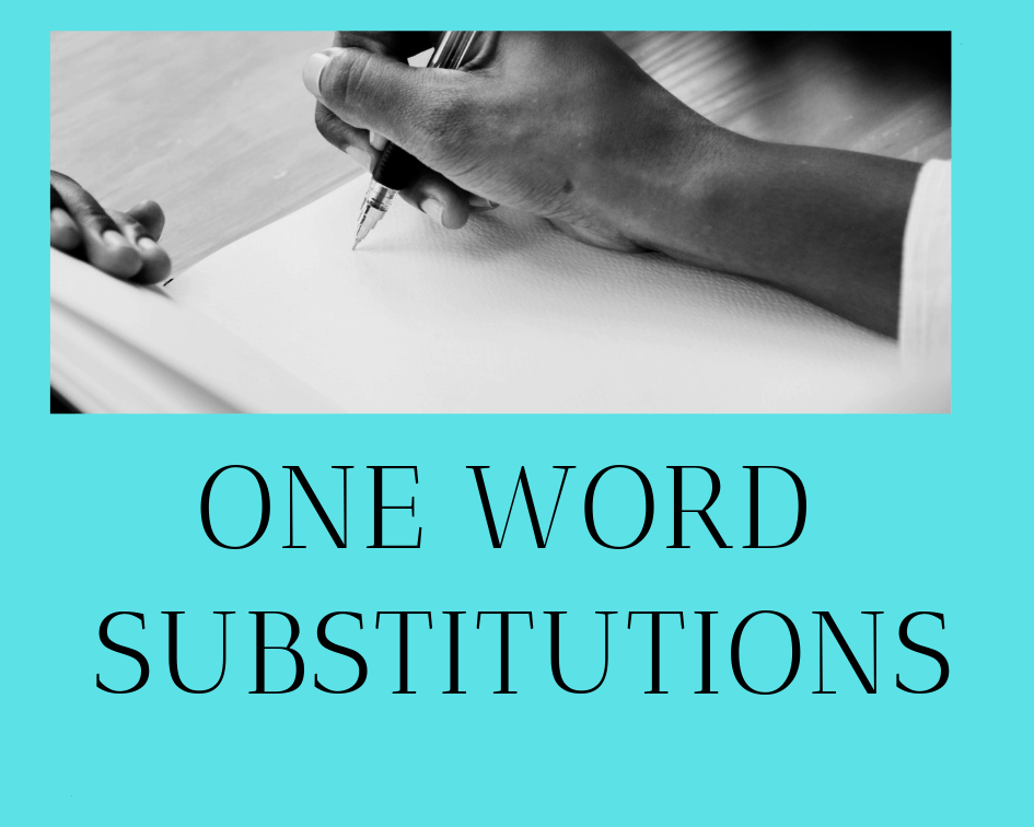 One word Substitutions in English
