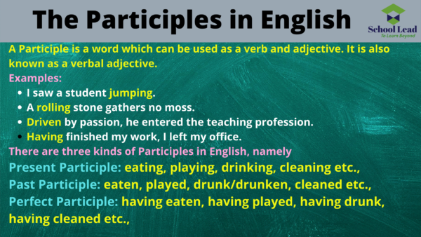 Participles - The Verb - School Lead