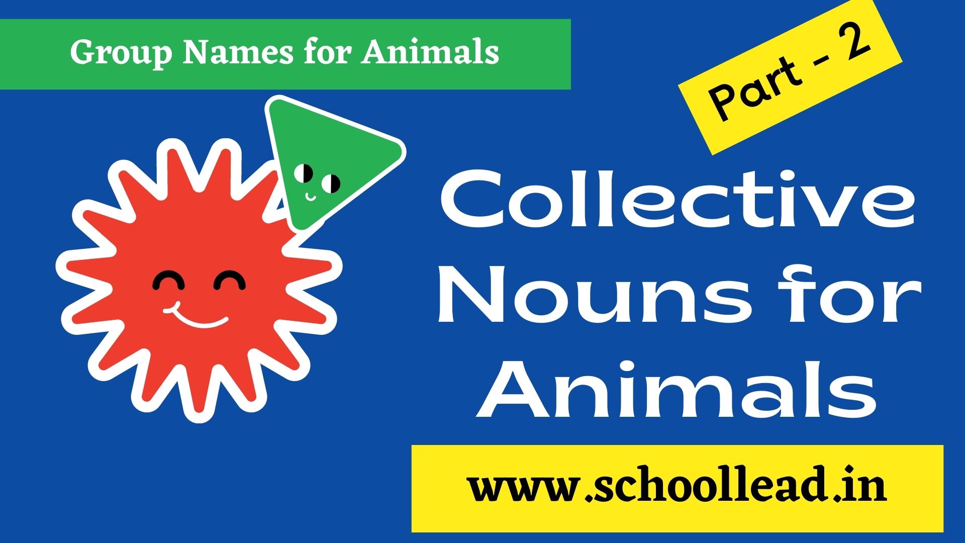 Collective Nouns for Animals and Birds - English Vocabulary - School Lead