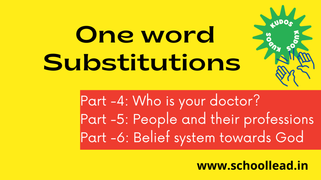 One word Substitutions