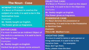 The Noun - Case - The Noun - School Lead