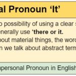 Impersonal Pronoun 'It'